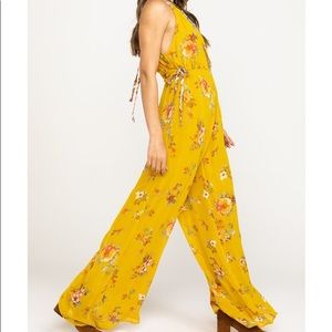 🆕 Free People Gold Georgia Jumpsuit💛
